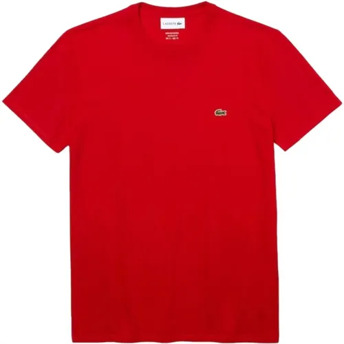 Lacoste - Tops > T-Shirts - Red - Lacoste - Modalova