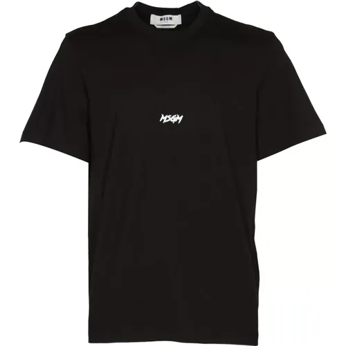 Msgm - Tops > T-Shirts - Black - Msgm - Modalova