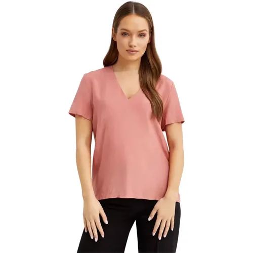 Fay - Tops > T-Shirts - Pink - Fay - Modalova