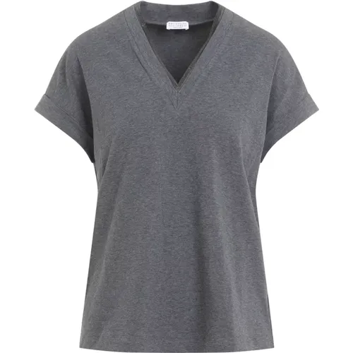 Tops > T-Shirts - - BRUNELLO CUCINELLI - Modalova