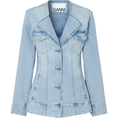 Jackets > Denim Jackets - - Ganni - Modalova