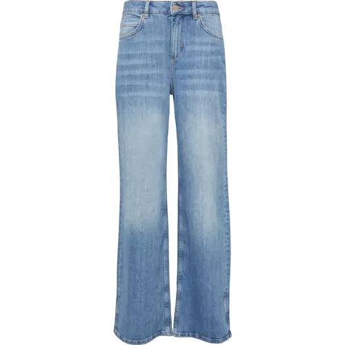 Comma - Jeans > Wide Jeans - Blue - comma - Modalova