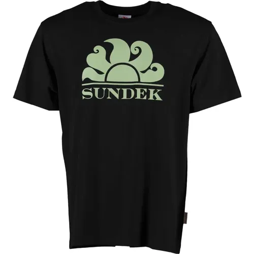 Sundek - Tops > T-Shirts - Black - Sundek - Modalova