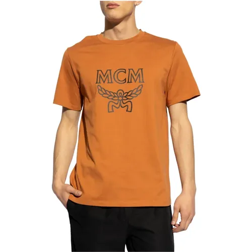 MCM - Tops > T-Shirts - Brown - MCM - Modalova