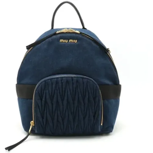 Pre-owned > Pre-owned Bags > Pre-owned Backpacks - - Miu Miu Pre-owned - Modalova