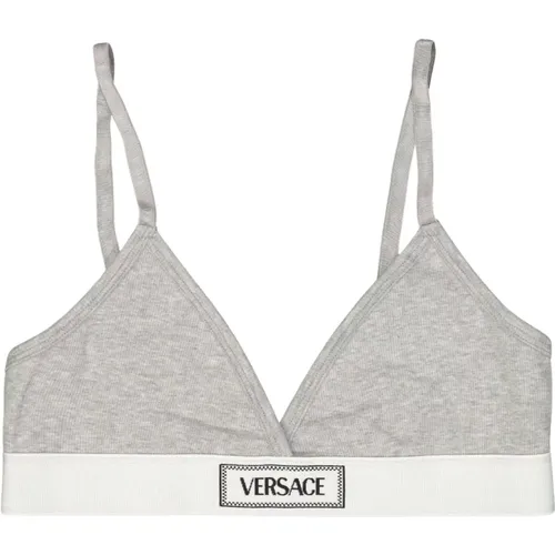 Versace - Underwear > Bras - Gray - Versace - Modalova