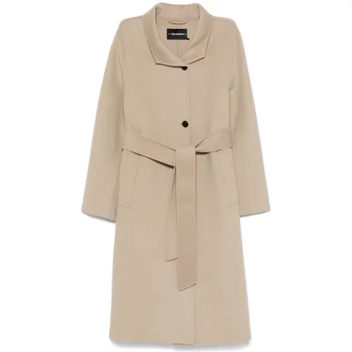 Coats > Belted Coats - - Karl Lagerfeld - Modalova