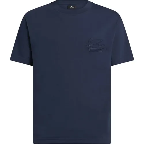 Etro - Tops > T-Shirts - Blue - ETRO - Modalova