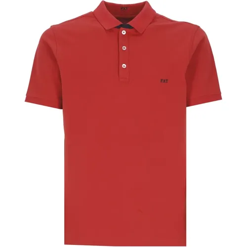 Fay - Tops > Polo Shirts - Red - Fay - Modalova