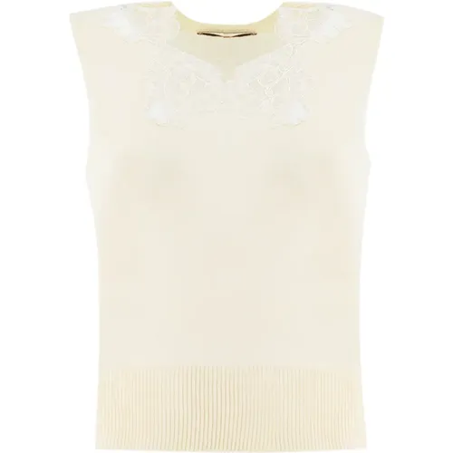 Tops > Sleeveless Tops - - Ermanno Scervino - Modalova