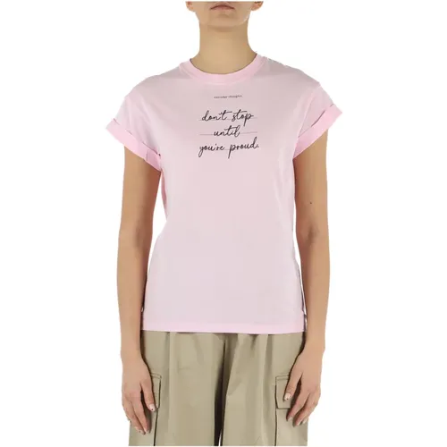 Replay - Tops > T-Shirts - Pink - Replay - Modalova