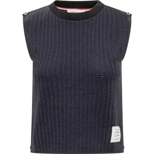 Tops > Sleeveless Tops - - Thom Browne - Modalova