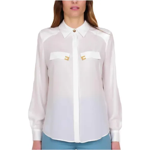 Blouses & Shirts > Shirts - - Elisabetta Franchi - Modalova