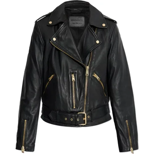 Jackets > Leather Jackets - - AllSaints - Modalova