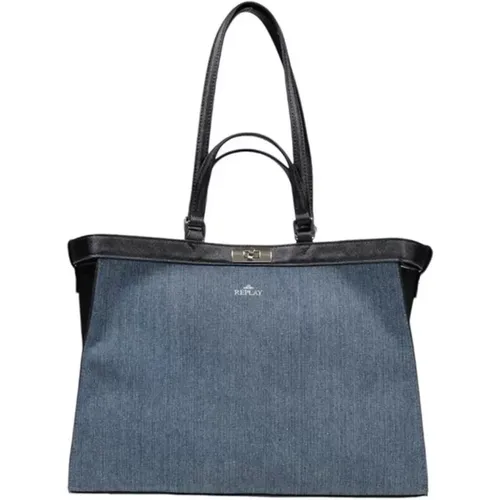 Replay - Bags > Handbags - Blue - Replay - Modalova