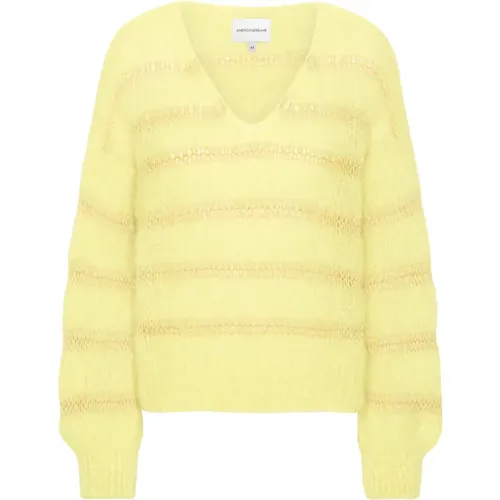 Knitwear > V-neck Knitwear - - American Dreams - Modalova