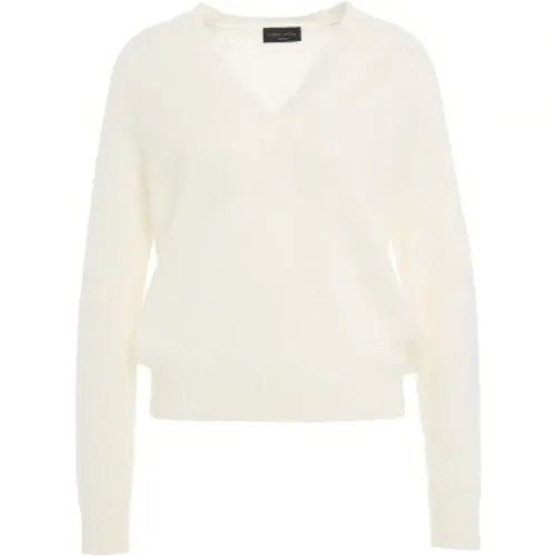 Knitwear > V-neck Knitwear - - Roberto Collina - Modalova