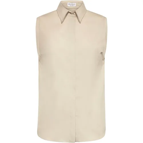 Blouses & Shirts > Shirts - - BRUNELLO CUCINELLI - Modalova