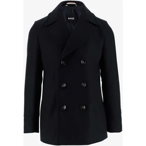 Coats > Double-Breasted Coats - - Hugo Boss - Modalova