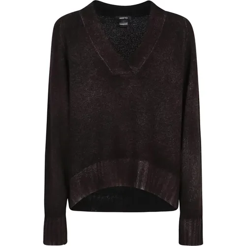 Knitwear > V-neck Knitwear - - Avant Toi - Modalova