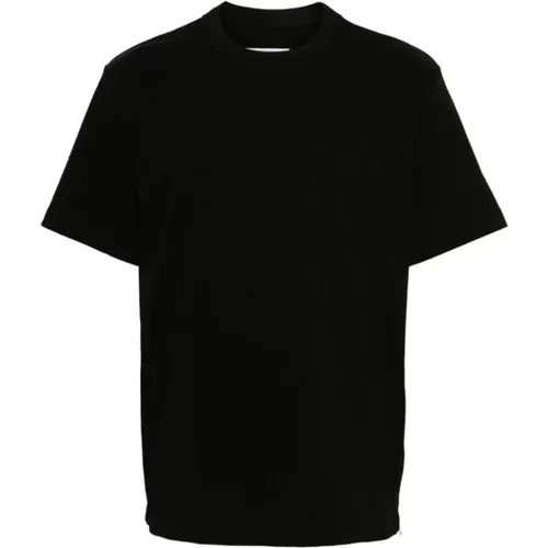 Sacai - Tops > T-Shirts - Black - Sacai - Modalova