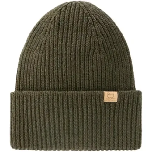 Accessories > Hats > Beanies - - Woolrich - Modalova