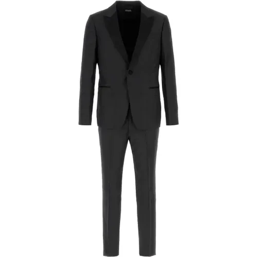 Suits > Suit Sets > Single Breasted Suits - - Z Zegna - Modalova