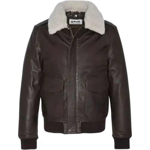 Jackets > Faux Fur & Shearling Jackets - - Schott NYC - Modalova