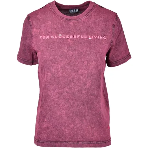 Diesel - Tops > T-Shirts - Pink - Diesel - Modalova