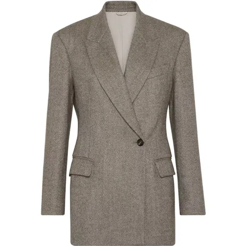 Jackets > Blazers - - BRUNELLO CUCINELLI - Modalova