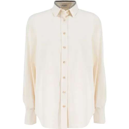 Blouses & Shirts > Shirts - - BRUNELLO CUCINELLI - Modalova