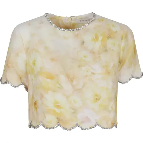 Tops > T-Shirts - - Zimmermann - Modalova