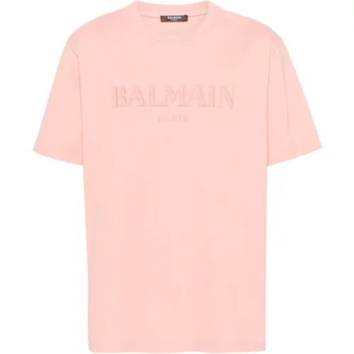 Balmain - Tops > T-Shirts - Pink - Balmain - Modalova