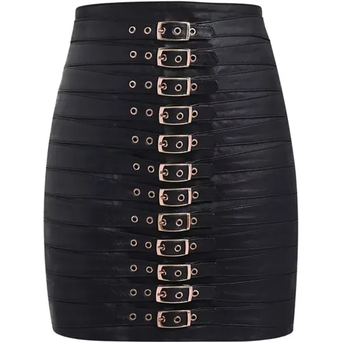 Skirts > Leather Skirts - - Manokhi - Modalova