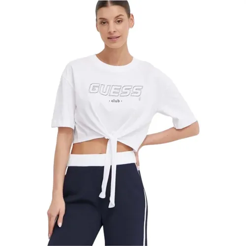 Guess - Tops > T-Shirts - White - Guess - Modalova