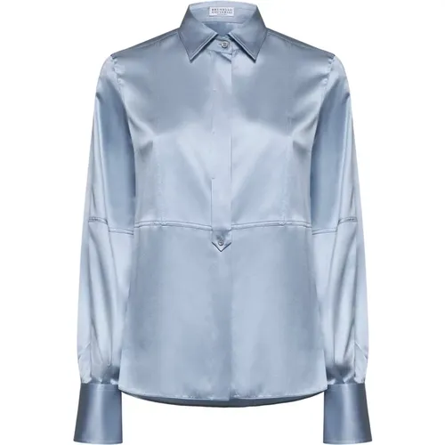 Blouses & Shirts > Shirts - - BRUNELLO CUCINELLI - Modalova