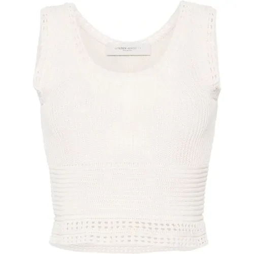 Tops > Sleeveless Tops - - Golden Goose - Modalova