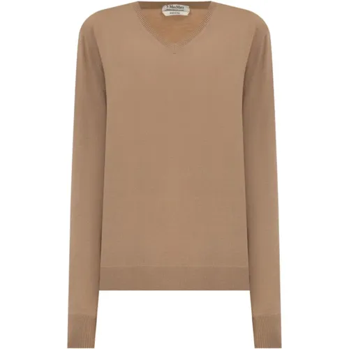 Knitwear > V-neck Knitwear - - Max Mara Studio - Modalova