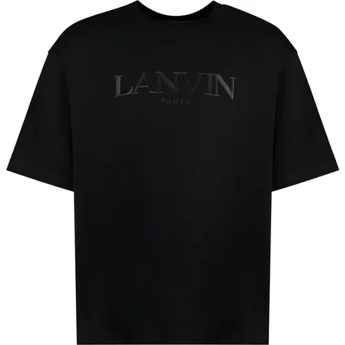 Lanvin - Tops > T-Shirts - Black - Lanvin - Modalova