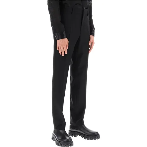 Trousers > Suit Trousers - - Versace - Modalova