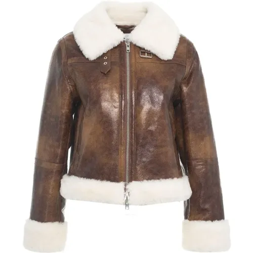 Jackets > Faux Fur & Shearling Jackets - - Stand Studio - Modalova