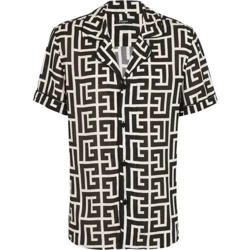 Shirts > Short Sleeve Shirts - - Balmain - Modalova