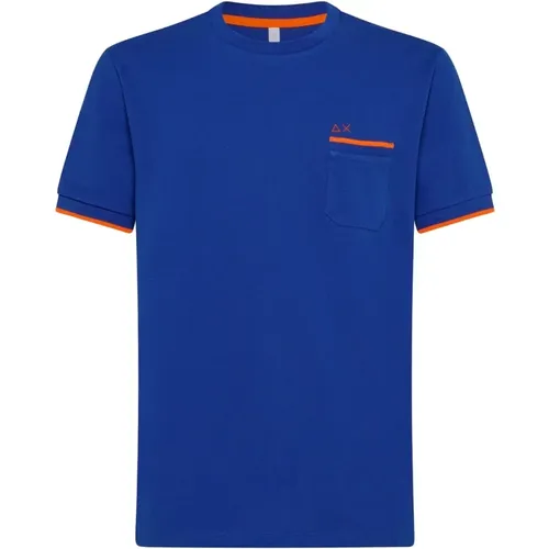 Sun68 - Tops > T-Shirts - Blue - Sun68 - Modalova