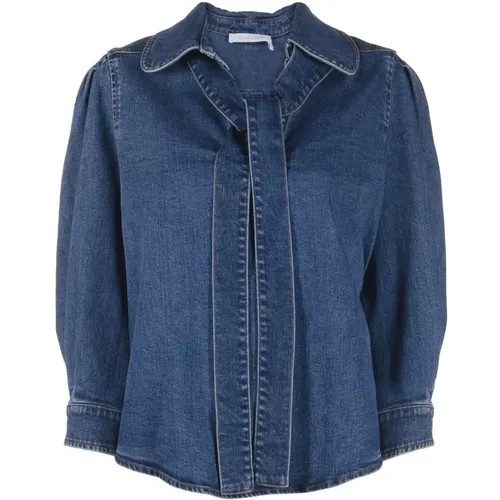 Blouses & Shirts > Denim Shirts - - See by Chloé - Modalova