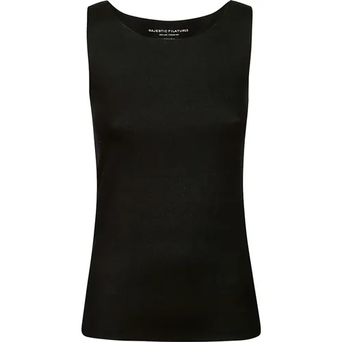 Tops > Sleeveless Tops - - majestic filatures - Modalova