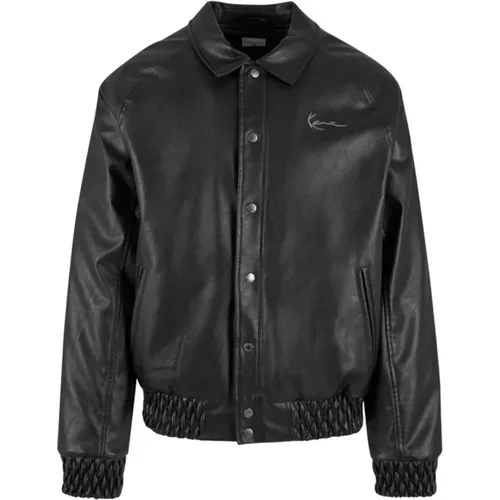 Jackets > Leather Jackets - - Karl Kani - Modalova