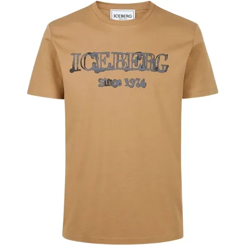 Iceberg - Tops > T-Shirts - Brown - Iceberg - Modalova