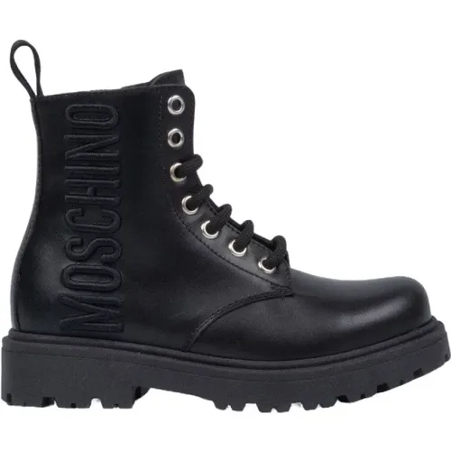 Shoes > Boots > Lace-up Boots - - Moschino - Modalova