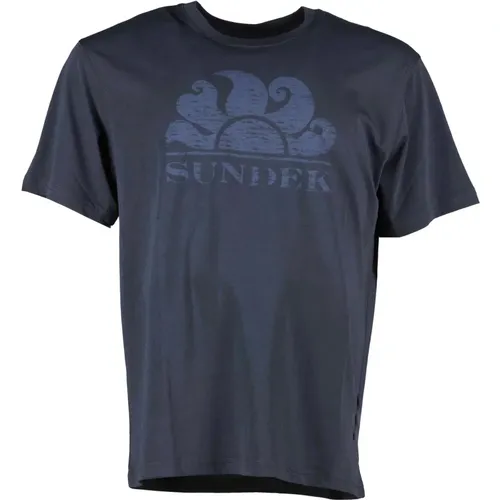Sundek - Tops > T-Shirts - Blue - Sundek - Modalova