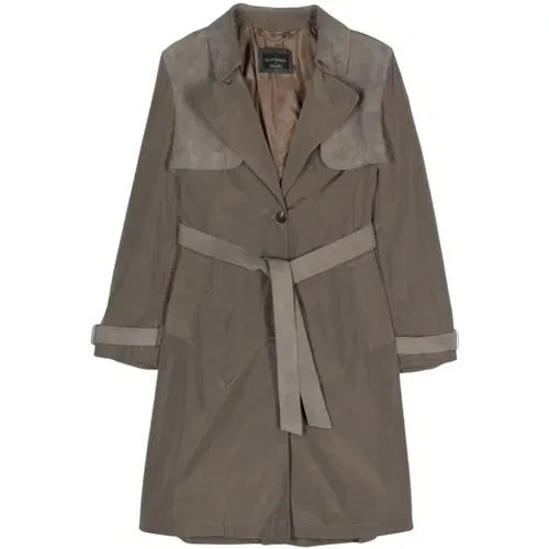 Coats > Belted Coats - - Suprema - Modalova